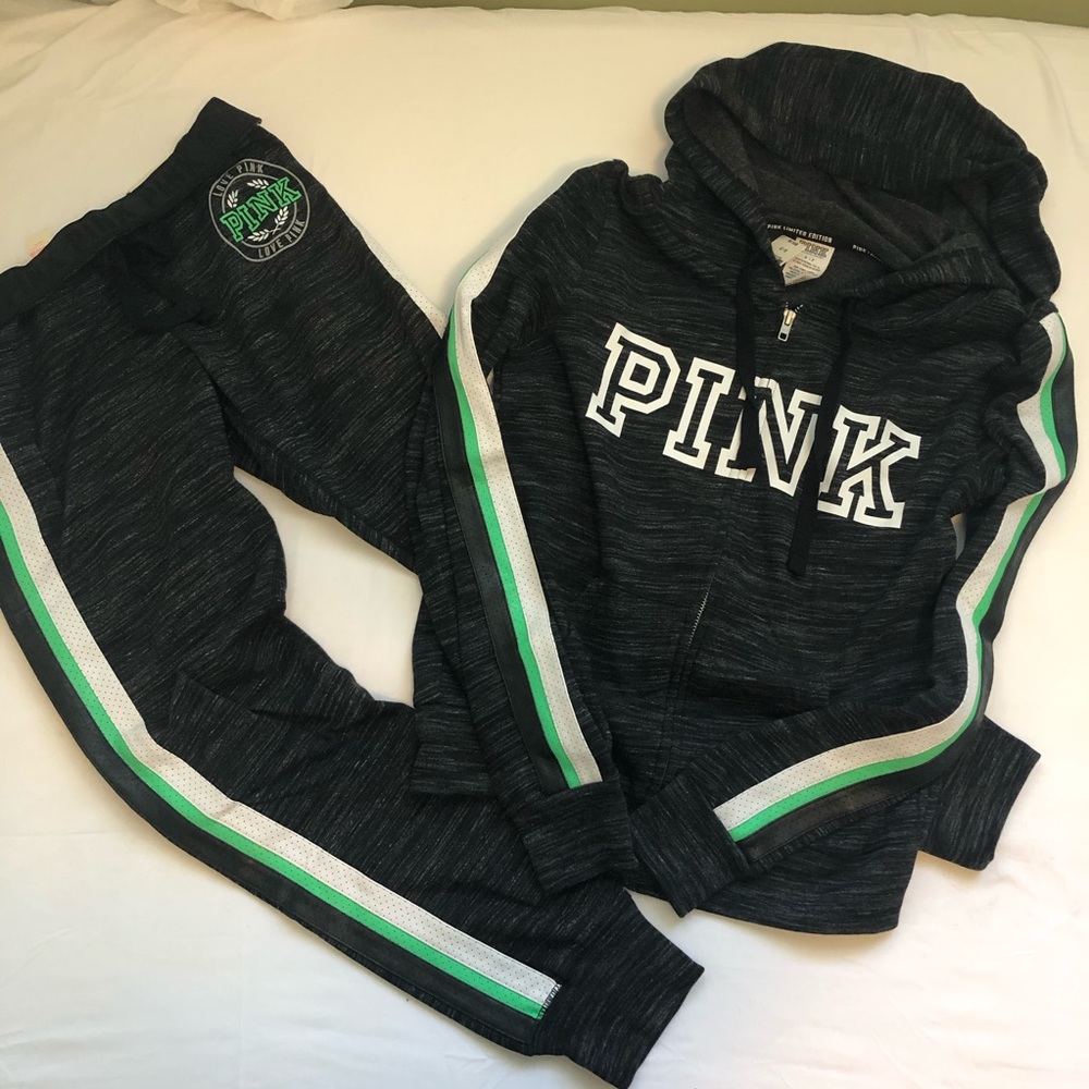 NWT VS PINK Gym Pant & Full ZIP Hoodie SMALL